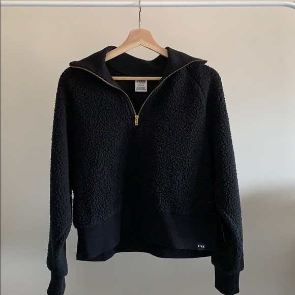 Pink Sherpa Half Zip - Picture 2 of 5